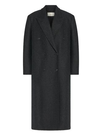 The Row Jas met dubbele rij knopen - Zwart