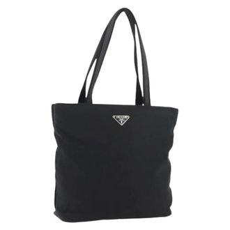 Prada Pre-owned Tote Bags, female, Black, Size: ONE SIZE Pre-owned Vintage Tote Bag