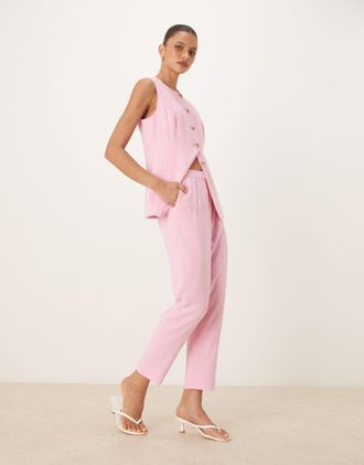 Nobody's Child Pantaloni affusolati rosa in coordinato