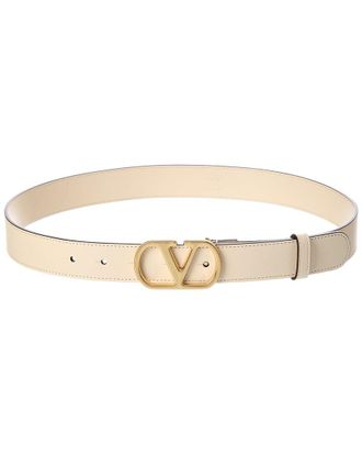 Valentino Vlogo Leather Belt