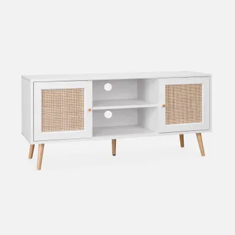 Sweeek Sweeek - Mobile Tv In Cannage 2 Livelli, 120cm