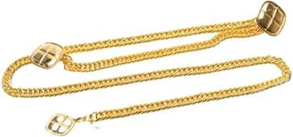 Chanel Pre-owned Belts, female, Yellow, Size: ONE SIZE Pre-owned Vintage Metal Belt