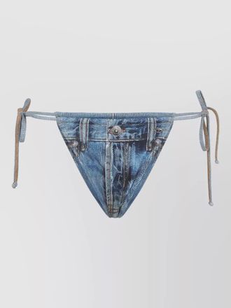 Diesel high-cut tie-side bikini bottom