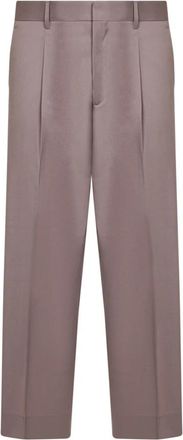Costumein Vincent Broeken - Heren - Straight fit broeken - Paars - M - Wol - Broeken