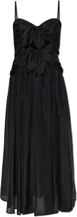 Zimmermann Aster Scarf Midi Jurk - Dames - Casual kleedjes - Zwart - S - Kleedjes