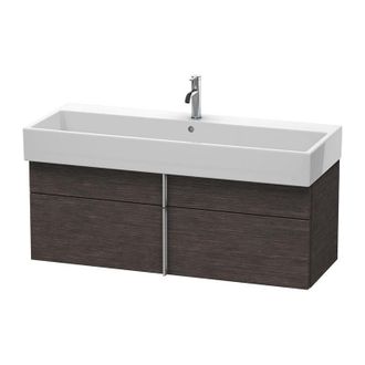 Duravit Duravit Vero Air Mueble De Pared 118,4 X 43,1 Cm, 1 Caj&oacute;n, 1 Extra&iacute;ble, Para Vero Air 235012, Color (frente/cuerpo): Roble Oscuro Cepillado Chapa De M
