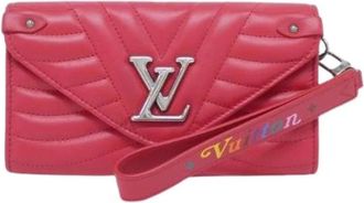 Louis Vuitton Pre-owned Long Wallet Calf - Dames - Vintage Clutch - Rood - ONE Size - Leer - Vintage