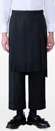 Thom Browne Pantaloni con pieghe - Nero