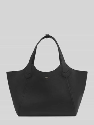 HUGO BOSS Shopper mit Label-Schriftzug in Black, Gr&ouml;&szlig;e 1