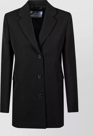 Prada gabardine single breasted coat
