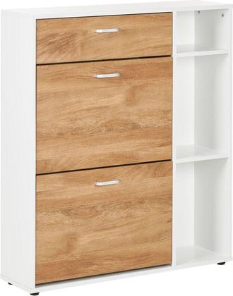 Beliani Beliani - Scarpiera 2 scaffali aperti in legno ingegnerizzato bianco Mackay