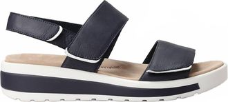 Ziera Womens Garlin Wedges Sandal In Navy / White