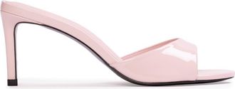 Black Suede Studio Freddie 65 Mule in Powder Pink Patent Leather at Nordstrom, Size 39