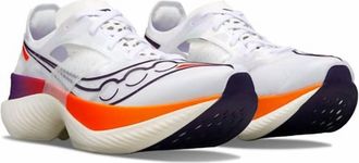 Saucony Mens Endorphin Elite Shoe In White/vizired