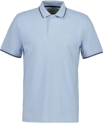 GANT Heren Regular Poloshirt met Korte Mouwen (Fris Blauw)