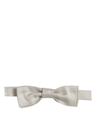 Dolce & Gabbana Silk Bow Tie - White