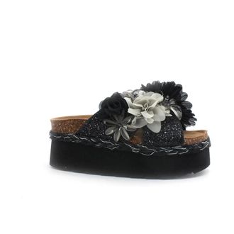 Colors Of California Schoenen, Dames, Zwart, 40 EU, Leer, Slippers