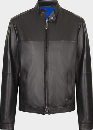 Stefano Ricci Men & apos;s Leather Moto Jacket