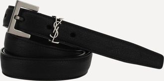 Saint Laurent Cintura Cassandre in pelle Man 110