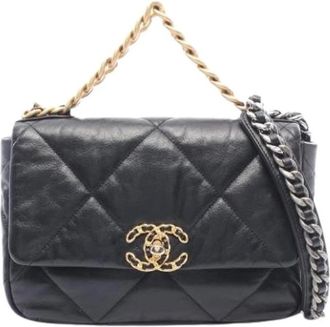Chanel Pre-owned Vintage Schoudertas - Dames - Vintage Schoudertas - Zwart - ONE Size - Leer - Vintage