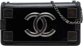 Chanel Pre-owned Flap Bag - Dames - Vintage Schoudertas - Zwart - ONE Size - Leer - Vintage