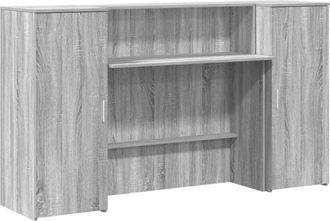 vidaXL Mostrador de recepción sonoma gris 180x50x103,5 cm Vidaxl