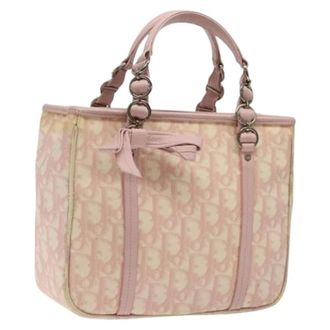 Dior Pre-owned Handbags, female, Pink, Size: ONE SIZE Pre-owned Plastic Tote Bag