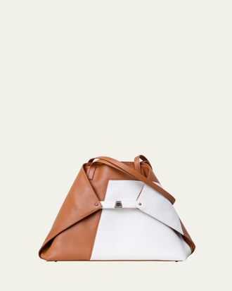 Akris Ai Medium Patchwork Leather Shoulder Bag