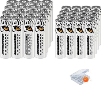 OEM Pilas Recargables, Cargador Usb, Alta Capacidad, 16aa 16aa