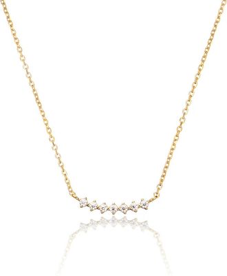 Lily & Roo Gold Diamond Style Curve Necklace