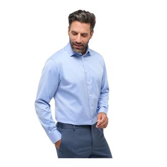 Eterna Overhemden, Heren, Blauw, 5Xl, Katoen, Comfort Fit Business Overhemd