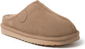 Dearfoams Fireside Greta Genuine Shearling Clog Slipper in Driftwood at Nordstrom, Size 10