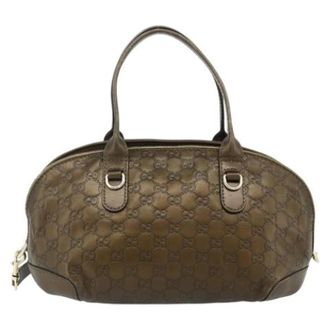 Gucci Pre-owned Canvas Handbag - Dames - Pre-owned - Bruin - Maat: ONE Size