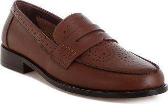 Rag & Co. Clotilda Brogue Penny Loafer in Brown at Nordstrom Rack, Size 8.5