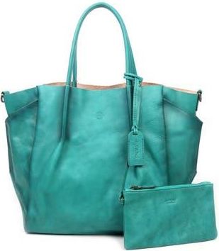 OLD TREND Sprout Land Leather Tote Bag in Aqua Ombre at Nordstrom Rack
