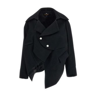 Comme Des Gar&ccedil;ons Blazer Asim&eacute;trico Escult&oacute;rico - Jackets - Mujer - Negro - S
