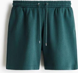 H&M Regular Fit Shorts in Dark Teal at Nordstrom, Size Xx-Large
