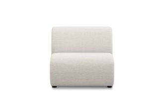 Castlery Auburn Armless Sofa Customized, (Performance Classic Twill) Cream, Spill Resistant, Modular for Sofas by Castlery