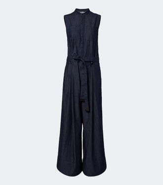 Max Mara Jumpsuit di jeans a gamba larga