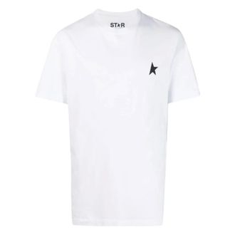 Golden Goose T-Shirts, female, White, Size: M Star Print T-Shirt