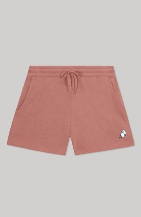 Dalix Womens Ghost Midweight Washed Fleece Shorts in Dusty Rose at Nordstrom, Size Xx-Large