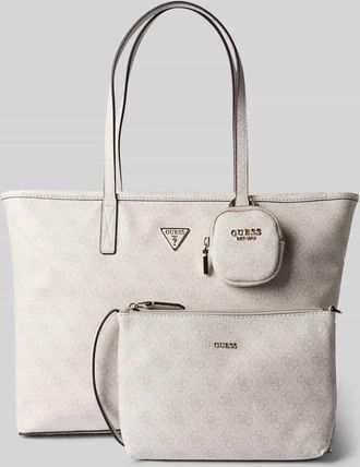 Guess Shopper mit Logo-Muster Modell ECO POWER PLAY II in Weiss, Gr&ouml;&szlig;e 1