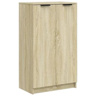 vidaXL Vidaxl - Mueble Zapatero Madera Contrachapada Roble Sonoma 59x35x100,5 Cm