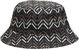 Emporio Armani Grijze Cloche Hoed met Eagle Logo - Heren - Hoeden - Grijs - S - Polyester - Accessoires