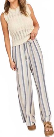 Sadie & Sage Sweetgrass Stripe Pant In Multi Color