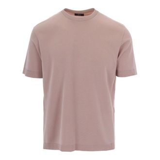Herno Round-neck Knitwear, male, Pink, Size: 2XL Round-neck Knitwear