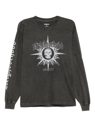 Neighborhood skull long-sleeve T-shirt - Grey