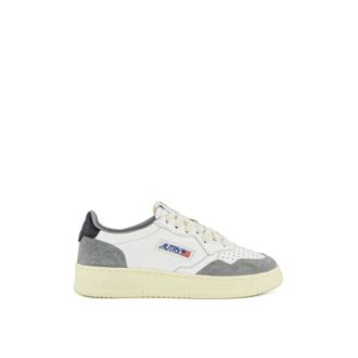 Autry Sneakers, male, Multicolor, Size: 7 US Low Top Sneakers in White/Gray/Black