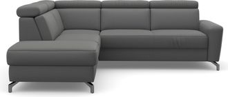 Sit&more Ecksofa »Scarlett L-Form« inklusive Kopfteilverstellung, wahlweise mit Bettfunktion, Bettkasten
