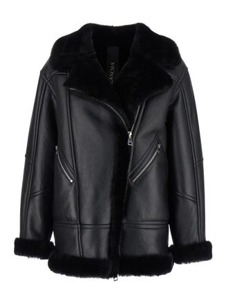 ジャケット BLANCHA Women Jackets 24150301 BLACK Women's BLANCHA Faux Leather Jackets − Sale: up to −45